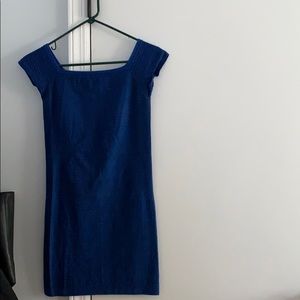 Blue dress perfect for a night out!
